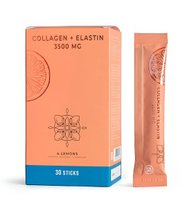 4Lemons Collagen + Elastin 3500 / Морской коллаген с эластином и экстрактом грейпфрута, 3 упаковки по 30 стиков (рекомендованный курс)