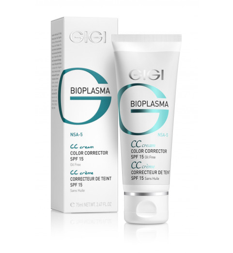 Gigi (ДжиДжи) Bioplazma CC Cream / Крем для коррекции цвета кожи с SPF 15, 75 мл Gigi (ДжиДжи) Bioplazma CC Cream / Крем для коррекции цвета кожи с SPF 15, 75 мл
