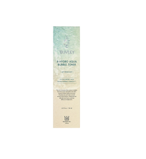 Buvley 8-Hydro Aqua Bubble Toner / Нежный аква-мусс для увлажнения кожи с океаническим комплексом, 150 мл Buvley 8-Hydro Aqua Bubble Toner / Нежный аква-мусс для увлажнения кожи с океаническим комплексом, 150 мл