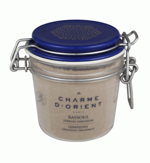 Charme D Orient (Шарм Ориент) Rassoul en poudre au geranium / Минеральная маска Рассул с ароматом герани, 200 г Charme D Orient (Шарм Ориент) Rassoul en poudre au geranium / Минеральная маска Рассул с ароматом герани, 200 г