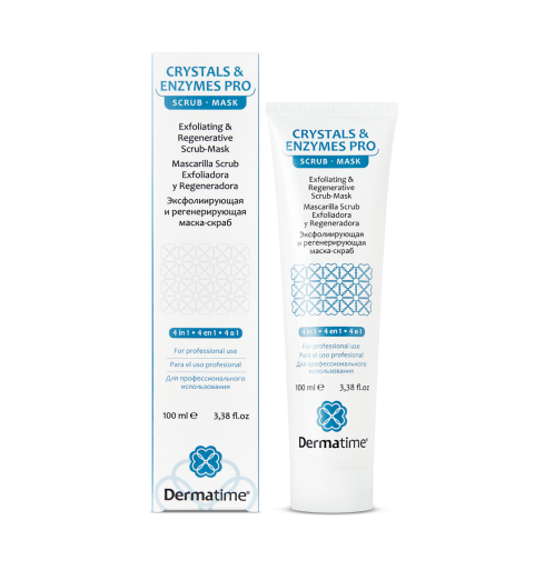 Dermatime CRYSTALS & ENZYMES PRO Exfoliating & Regenerative Scrub-Mask / Эксфолиирующая и регенерирующая маска-скраб, 100 мл Dermatime CRYSTALS & ENZYMES PRO Exfoliating & Regenerative Scrub-Mask / Эксфолиирующая и регенерирующая маска-скраб, 100 мл