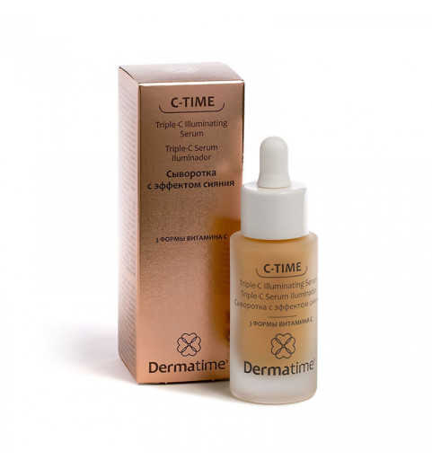 Dermatime C-Time Triple-C Illuminating Serum / Сыворотка с эффектом сияния (3 формы витамина С), 30 мл Dermatime C-Time Triple-C Illuminating Serum / Сыворотка с эффектом сияния (3 формы витамина С), 30 мл