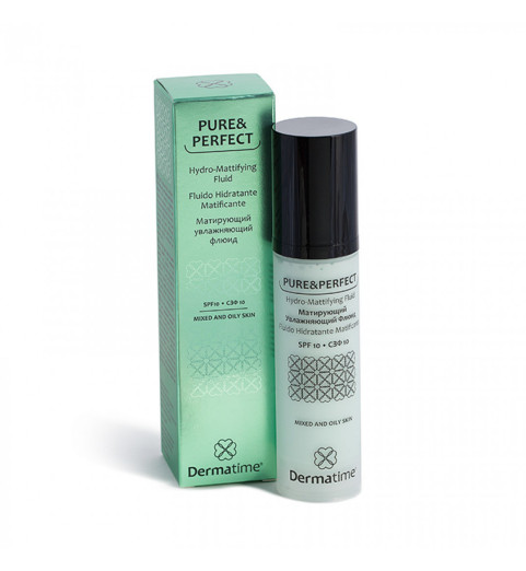Dermatime Pure & Perfect Hydro-Mattifying Fluid SPF 10 / Матирующий увлажняющий флюид, 50 мл Dermatime Pure & Perfect Hydro-Mattifying Fluid SPF 10 / Матирующий увлажняющий флюид, 50 мл