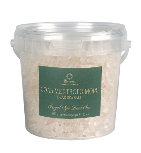 Diar Argana Royal Spa Dead Sea Salt / Минеральная соль Мертвого моря (крупная фракция 9-15 мм), 1000 г Diar Argana Royal Spa Dead Sea Salt / Минеральная соль Мертвого моря (крупная фракция 9-15 мм), 1000 г