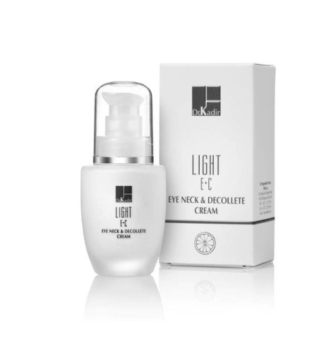 Dr. Kadir Light E+C Eye Neck & Decolte Cream / Крем для области вокруг глаз и шеи c витаминами Е+С, 30 мл Dr. Kadir Light E+C Eye Neck & Decolte Cream / Крем для области вокруг глаз и шеи c витаминами Е+С, 30 мл