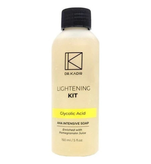 Dr. Kadir Ligthening Kit AHA Gel Soap / Гликолевое гель мыло с 5% АНА- кислотами, 150 мл Dr. Kadir Ligthening Kit AHA Gel Soap / Гликолевое гель мыло с 5% АНА- кислотами, 150 мл