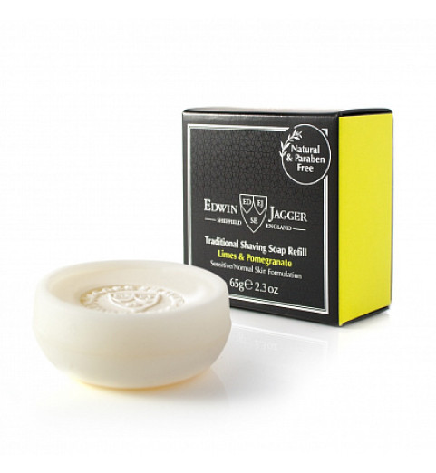 Мыло для бритья Edwin Jagger Limes & Pomegranate, 65 г Мыло для бритья Edwin Jagger Limes & Pomegranate, 65 г