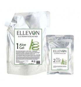 Ellevon (Эллевон) Aloe Premium Modeling Mask / Премиум Альгинатная маска с алоэ (гель + коллаген), 1000 мл +100 мл Ellevon (Эллевон) Aloe Premium Modeling Mask / Премиум Альгинатная маска с алоэ (гель + коллаген), 1000 мл +100 мл