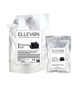 Ellevon (Эллевон) Charcoal Premium Modeling Mask / Премиум Альгинатная маска с углем (гель + коллаген), 1000 мл +100 мл Ellevon (Эллевон) Charcoal Premium Modeling Mask / Премиум Альгинатная маска с углем (гель + коллаген), 1000 мл +100 мл