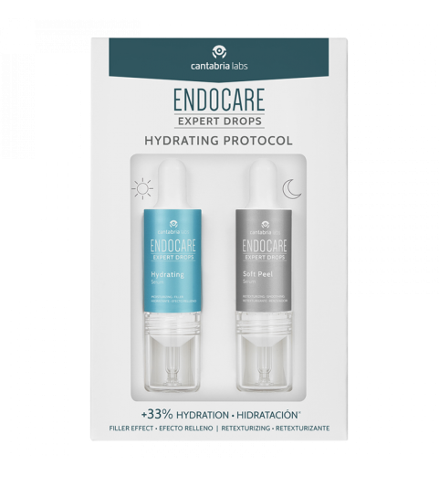 Endocare Expert Drops Hydrating Protocol / Увлажняющая и обновляющая сыворотки, 2*10 мл Endocare Expert Drops Hydrating Protocol / Увлажняющая и обновляющая сыворотки, 2*10 мл
