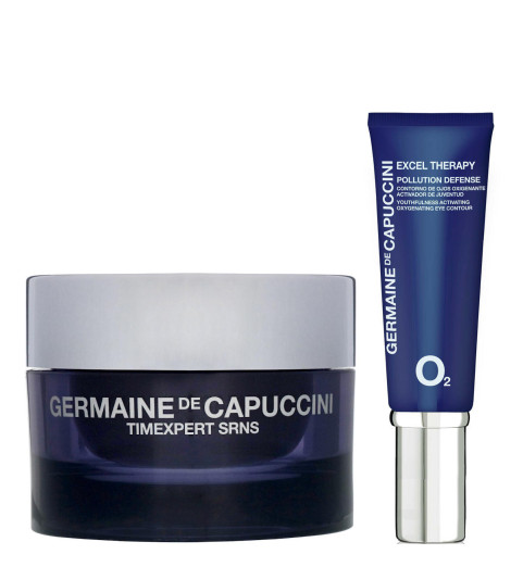 Germaine de Capuccini Набор для интенсивного восстановления: Крем дневной для лица TE SRNS + Крем для глаз Excel Therapy O2 Germaine de Capuccini Набор для интенсивного восстановления: Крем дневной для лица TE SRNS + Крем для глаз Excel Therapy O2