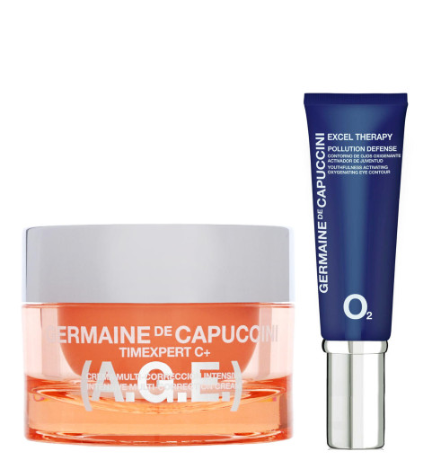 Germaine de Capuccini Набор восстанавливающий: Крем для лица TE C+ (AGE) + Крем для глаз Excel Therapy O2 Germaine de Capuccini Набор восстанавливающий: Крем для лица TE C+ (AGE) + Крем для глаз Excel Therapy O2