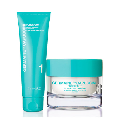 Germaine de Capuccini Набор Pure Moments: PurExpert Пенка очищающая матирующая + PurExpert Гель-крем гидроматирующий, 125 мл+50 мл Germaine de Capuccini Набор Pure Moments: PurExpert Пенка очищающая матирующая + PurExpert Гель-крем гидроматирующий, 125 мл+50 мл