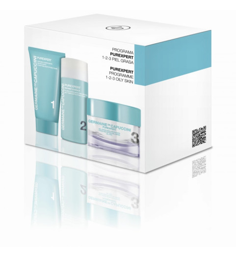 Germaine de Capuccini Набор PurExpert 1-2-3 для жирной кожи: Пенка + Флюид + Крем для лица