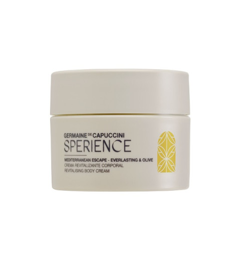 Germaine de Capuccini Sperience Mediterranean Escape Everlasting & Olive Revitalising Body Cream / Крем для тела восстанавливающий "Бессмертник и Олива", 100 мл Germaine de Capuccini Sperience Mediterranean Escape Everlasting & Olive Revitalising Body Cream / Крем для тела восстанавливающий "Бессмертник и Олива", 100 мл