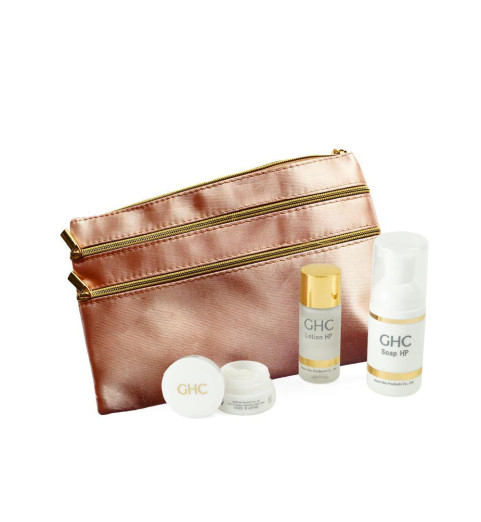 GHC Placental Cosmetic Set Mini / Набор миниатюр GHC HP в косметичке, 30 мл + 20 мл + 8 г GHC Placental Cosmetic Set Mini / Набор миниатюр GHC HP в косметичке, 30 мл + 20 мл + 8 г