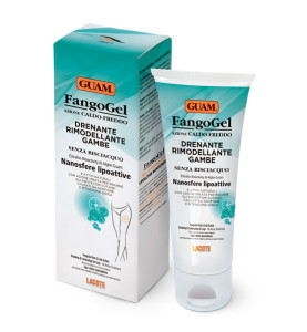 Guam FangoGel Drenante Rimodellante Gambe / Гель для ног дренажный контрастный с липоактивными наносферами, 200 мл Guam FangoGel Drenante Rimodellante Gambe / Гель для ног дренажный контрастный с липоактивными наносферами, 200 мл