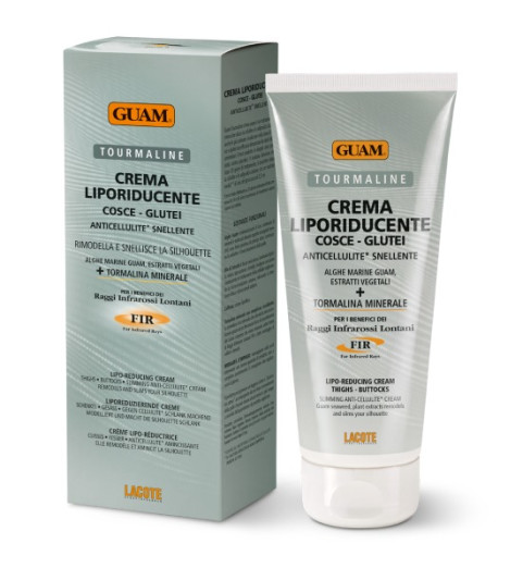 Guam Tourmaline Crema Liporiducente / Крем антицеллюлитный c жиросжигающим эффектом с микрокристаллами турмалина, 200 мл Guam Tourmaline Crema Liporiducente / Крем антицеллюлитный c жиросжигающим эффектом с микрокристаллами турмалина, 200 мл