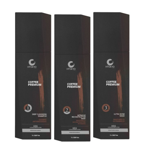 H-Tokyo Набор для выпрямления волос Coffee Premium, 3* 500 мл H-Tokyo Набор для выпрямления волос Coffee Premium, 3* 500 мл