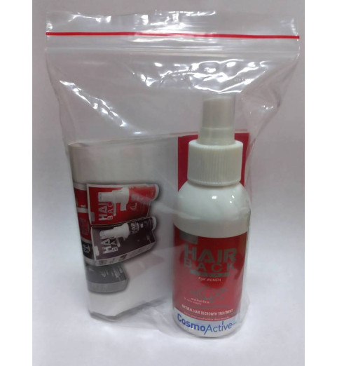 Hair Back Spray Cosmoactive / Лосьон-спрей с миноксидилом 2% для женщин, 100 мл Hair Back Spray Cosmoactive / Лосьон-спрей с миноксидилом 2% для женщин, 100 мл