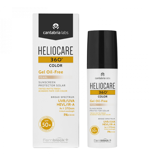 Heliocare 360º Color Gel Oil-Free Pearl / Тональный солнцезащитный гель с SPF 50+ (Жемчужный), 50 мл Heliocare 360º Color Gel Oil-Free Pearl / Тональный солнцезащитный гель с SPF 50+ (Жемчужный), 50 мл