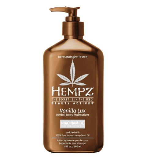 Hempz Beauty Actives Vanilla Lux Herbal Body Moisturizer / Молочко для тела увлажняющее Люкс Ваниль, 500 мл Hempz Beauty Actives Vanilla Lux Herbal Body Moisturizer / Молочко для тела увлажняющее Люкс Ваниль, 500 мл