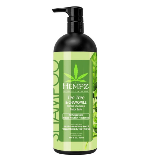 Hempz Tea Tree & Chamomile Herbal Shampoo / Шампунь Hempz Здоровые волосы Чайное дерево и Ромашка, 1000 мл Hempz Tea Tree & Chamomile Herbal Shampoo / Шампунь Hempz Здоровые волосы Чайное дерево и Ромашка, 1000 мл