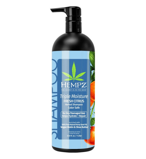 Hempz Moisture Moisture-Rich Daily Herbal Replenishing Shampoo / Шампунь Тройное увлажнение, 1000 мл Hempz Moisture Moisture-Rich Daily Herbal Replenishing Shampoo / Шампунь Тройное увлажнение, 1000 мл