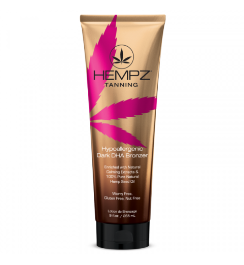 Hempz Hypoallergenic Dark DHA Bronzer / Гипоаллергенный усилитель загара на основе масла семян конопли с эффектом комплексного бронзирования, 265 мл Hempz Hypoallergenic Dark DHA Bronzer / Гипоаллергенный усилитель загара на основе масла семян конопли с эффектом комплексного бронзирования, 265 мл