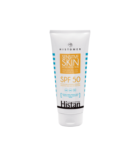 Histomer (Хистомер) Histan Sensitive Skin Active Protection SPF 50 / Солнцезащитный крем для чувствительной кожи SPF 50, 200 мл Histomer (Хистомер) Histan Sensitive Skin Active Protection SPF 50 / Солнцезащитный крем для чувствительной кожи SPF 50, 200 мл