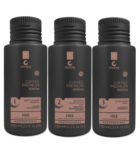 Honma Tokyo Набор для выпрямления волос Coffee Premium, 3*100 мл Honma Tokyo Набор для выпрямления волос Coffee Premium, 3*100 мл