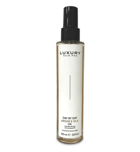 Luxury Hair Pro Day By Day Argan & Silk Oil / Масло для волос Аргана и шелк, 100 мл Luxury Hair Pro Day By Day Argan & Silk Oil / Масло для волос Аргана и шелк, 100 мл