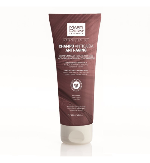 Martiderm Hair System 3GF Anti Aging Anti Hair-Loss Shampoo / Шампунь против выпадения волос, 200 мл Martiderm Hair System 3GF Anti Aging Anti Hair-Loss Shampoo / Шампунь против выпадения волос, 200 мл