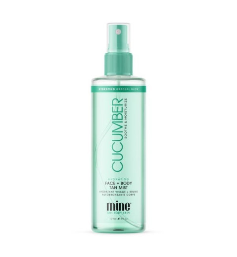 Mine Tan Cucumber Hydrating Face & Body Tan Mist / Освежающий мист-автозагар для лица и тела с успокаивающим действием, 177 мл Mine Tan Cucumber Hydrating Face & Body Tan Mist / Освежающий мист-автозагар для лица и тела с успокаивающим действием, 177 мл