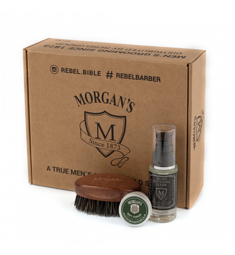Morgans Подарочный набор для бороды с тестером матовой помады для укладки Morgans Подарочный набор для бороды с тестером матовой помады для укладки