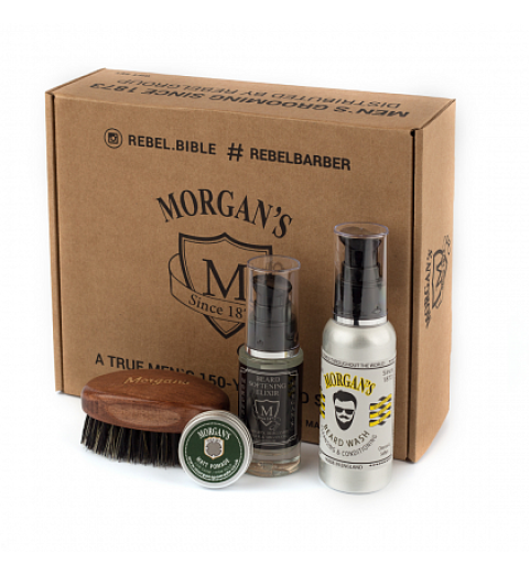Morgans Подарочный набор для бороды с тестером матовой помады для укладки Morgans Подарочный набор для бороды с тестером матовой помады для укладки
