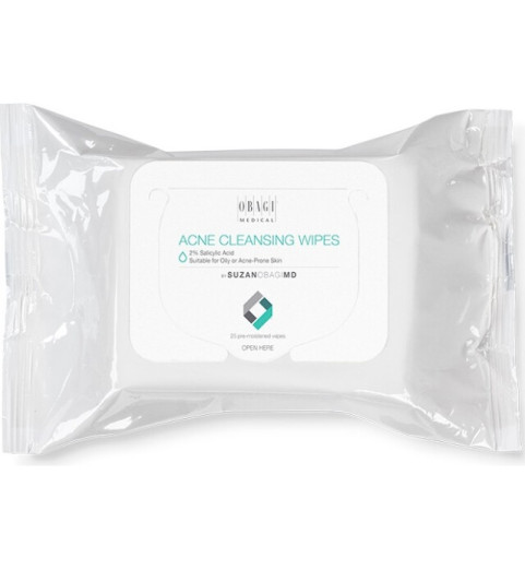 Obagi Acne Cleansing Wipes by Susan Obagi MD / Очищающие салфетки для проблемной кожи, 25 шт Obagi Acne Cleansing Wipes by Susan Obagi MD / Очищающие салфетки для проблемной кожи, 25 шт