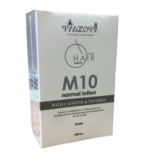 Philosophy M10 Normal Lotion With Caffeine & Peptide / Лосьон с миноксидилом 10%, кофеином и пептидами для профилактики выпадения и восстановления волос, 100 мл Philosophy M10 Normal Lotion With Caffeine & Peptide / Лосьон с миноксидилом 10%, кофеином и пептидами для профилактики выпадения и восстановления волос, 100 мл