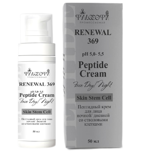 Philosophy Renewal 369 Peptide Cream Face Day-Night Skin Stem Cell / Обновленный пептидныи крем для лица ночной/дневной со стволовыми клетками, 50 мл Philosophy Renewal 369 Peptide Cream Face Day-Night Skin Stem Cell / Обновленный пептидныи крем для лица ночной/дневной со стволовыми клетками, 50 мл