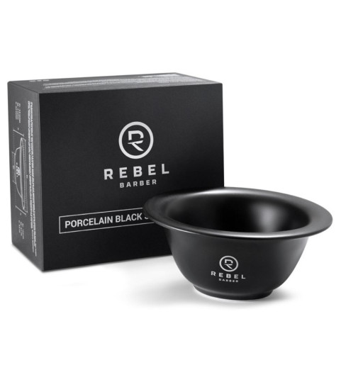 Rebel Barber Black Matt Shaving Bowl Фарфоровая чаша для бритья Rebel Barber Black Matt Shaving Bowl Фарфоровая чаша для бритья