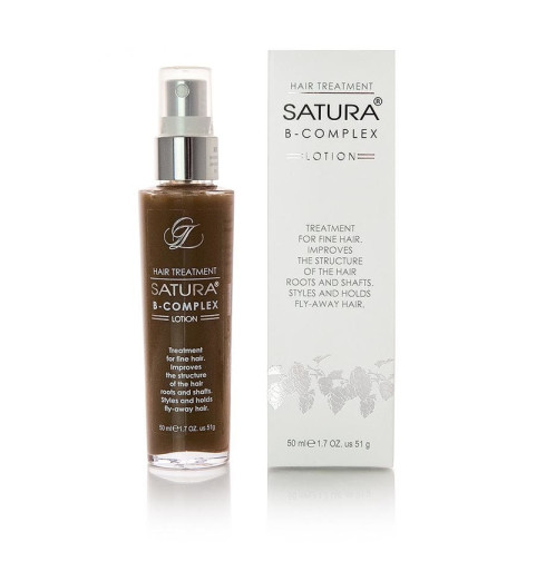 Satura Lotion B-Complex / Лосьон Сатура для ухода за тонкими волосами, с эффектом фиксации прически, 50 мл Satura Lotion B-Complex / Лосьон Сатура для ухода за тонкими волосами, с эффектом фиксации прически, 50 мл