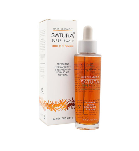 Satura Lotion Super Scalp / Лосьон против перхоти и жирности волос, 50 мл Satura Lotion Super Scalp / Лосьон против перхоти и жирности волос, 50 мл