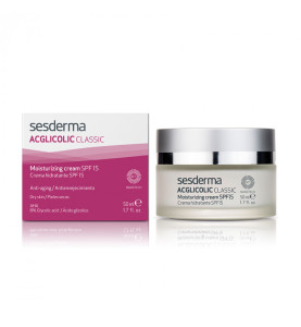 Sesderma Acglicolic Classic Moisturizing Cream SPF 15 / Крем увлажняющий с гликолевой кислотой SPF 15, 50 мл Sesderma Acglicolic Classic Moisturizing Cream SPF 15 / Крем увлажняющий с гликолевой кислотой SPF 15, 50 мл