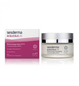 Sesderma Acglicolic 20 Moisturizing Cream SPF 15 / Крем увлажняющий с гликолевой кислотой SPF 15, 50 мл
