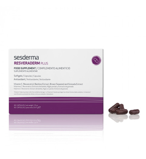 Sesderma Resveraderm Plus Food Supplement / БАД к пище "Резверадерм Плюс", 60 капсул Sesderma Resveraderm Plus Food Supplement / БАД к пище "Резверадерм Плюс", 60 капсул