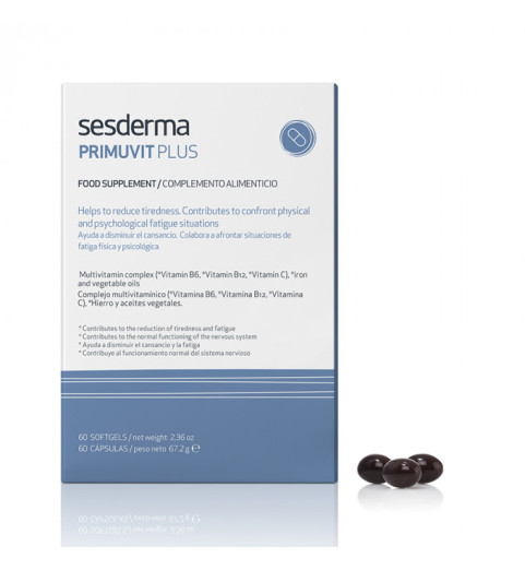 Sesderma Primuvit Plus Food Supplement / БАД к пище "Примувит Плюс" ("Primuvit Plus"), 60 капсул Sesderma Primuvit Plus Food Supplement / БАД к пище "Примувит Плюс" ("Primuvit Plus"), 60 капсул