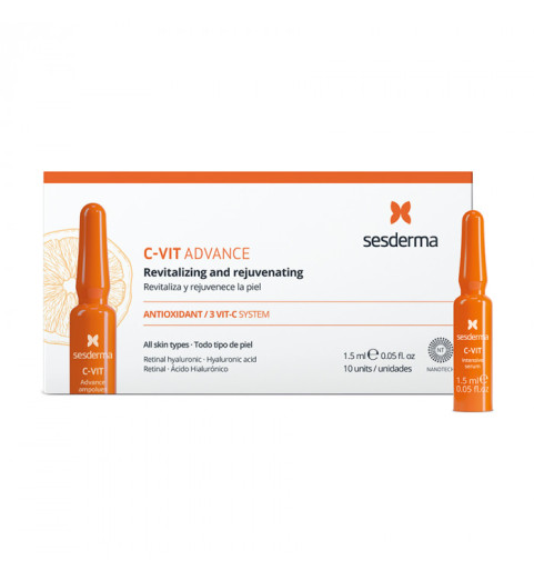 Sesderma C-Vit Ampoules / Средство в ампулах с витамином С, 10 шт по 1,5 мл Sesderma C-Vit Ampoules / Средство в ампулах с витамином С, 10 шт по 1,5 мл