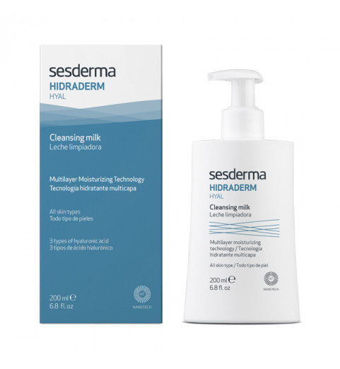 Sesderma Hidraderm Hyal Cleansing Milk / Молочко очищающее для лица, 200 мл Sesderma Hidraderm Hyal Cleansing Milk / Молочко очищающее для лица, 200 мл