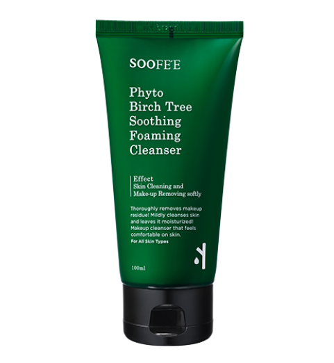 Soofee Phyto Birch Tree Soothing Foaming Cleanser / Фито пенка для умывания на основе берёзового сока, 100 мл Soofee Phyto Birch Tree Soothing Foaming Cleanser / Фито пенка для умывания на основе берёзового сока, 100 мл
