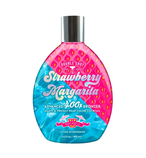 Tan Asz U Double Shot Strawberry Margarita / 400Х Мгновенно бронзовая клубничная маргарита для загара, 400 мл Tan Asz U Double Shot Strawberry Margarita / 400Х Мгновенно бронзовая клубничная маргарита для загара, 400 мл